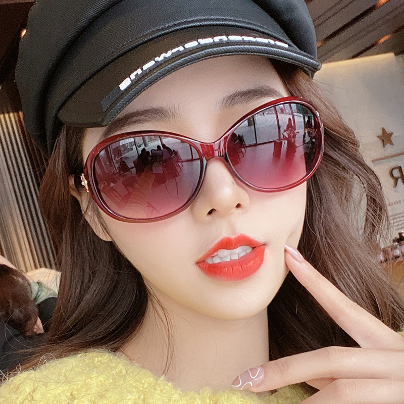 2024 new fashion ladies sunglasses European and American oval sunglasses cross-border trend diamond foreign trade sunglasses