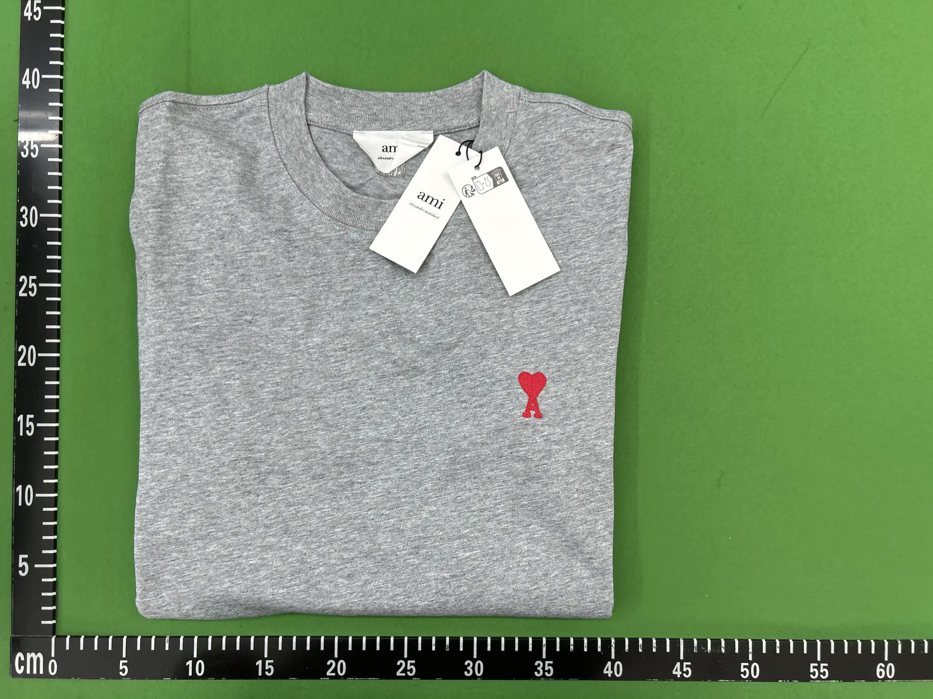 Ami Paris Ami de Coeur T-Shirt Grey
