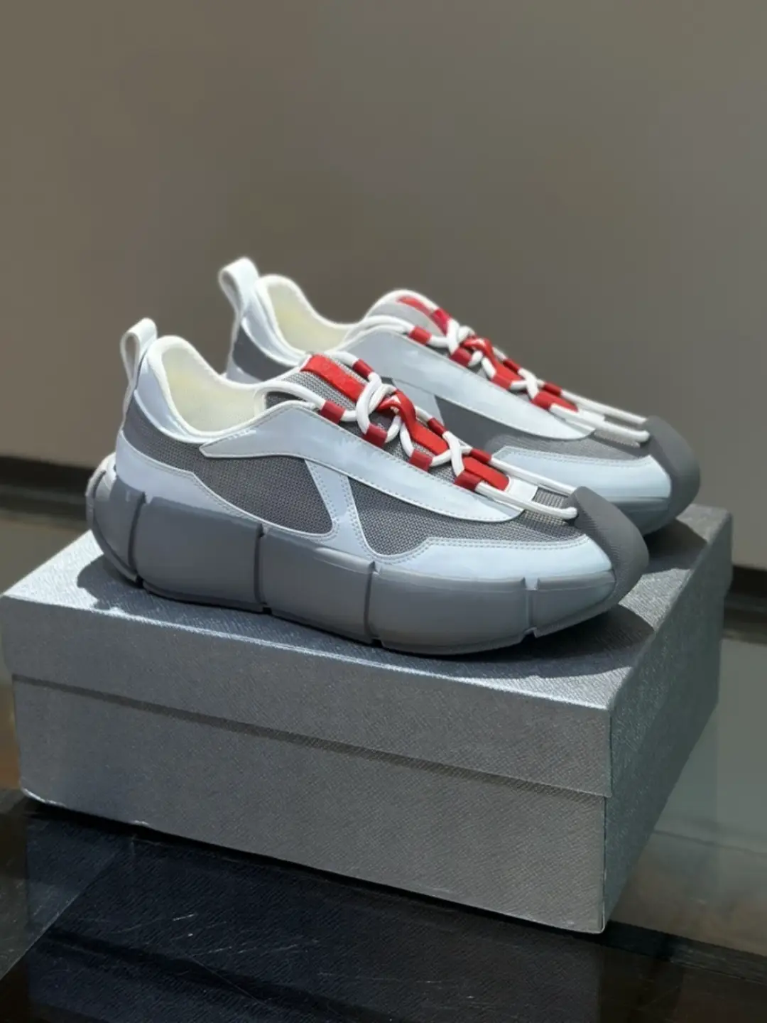 Fashion New arrival Cowhide Patchwork Mesh Dad Shoes Men's Thick-Soled Giant Tooth Sports Casual Shoes Color Matching Fashion Zhanshiji