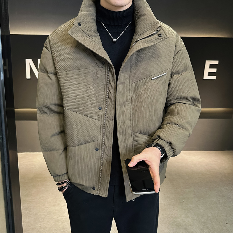 New National Standard 90 Velvet Short Jacket Men's Winter New White Duck down Jacket Warm Top Jacket Men's Winter Clothing