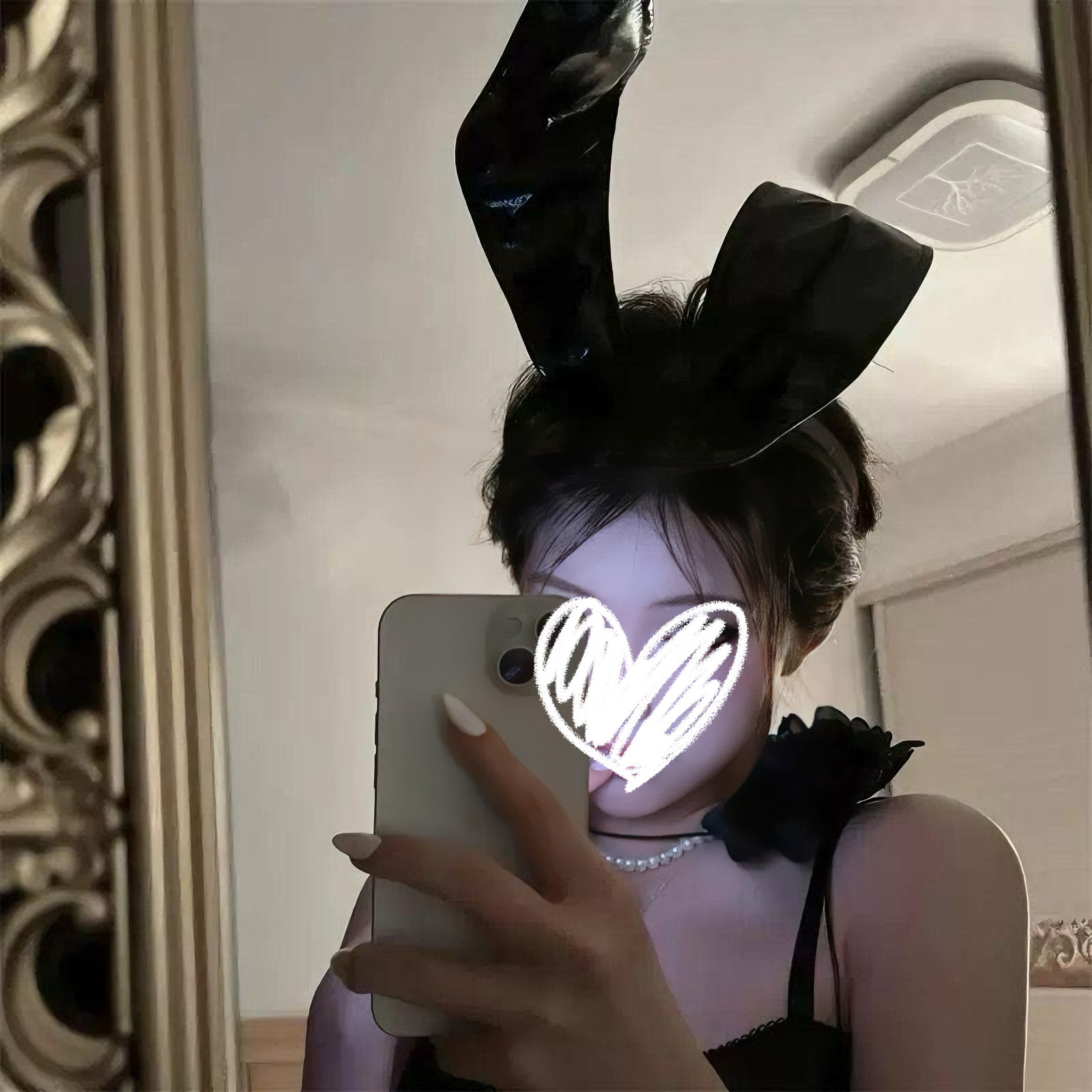 Sexy Pure Desire Spice Girl Wind Leather Rabbit Ear Hair Band Dark Cos Bunny Girl Headband Party Photo Headwear Female