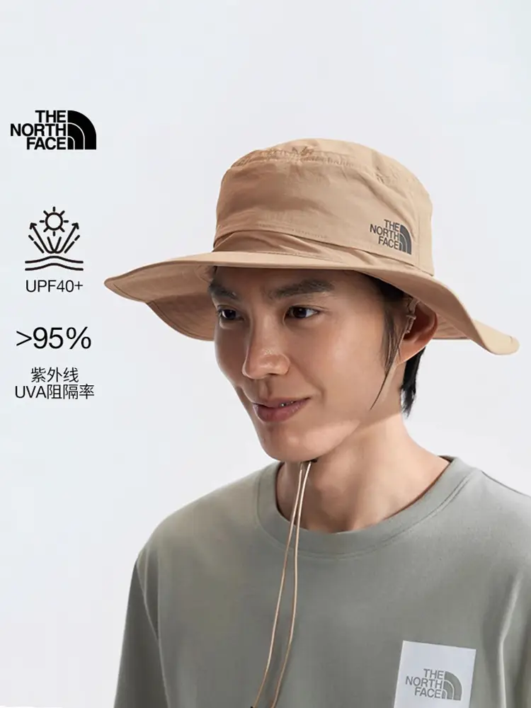 Thenorthface North Face Fisherman Hat Men's and Women's Spring and Summer Outdoor Hiking Hiking Sun Protection Hat 5Fx6/5Fxf