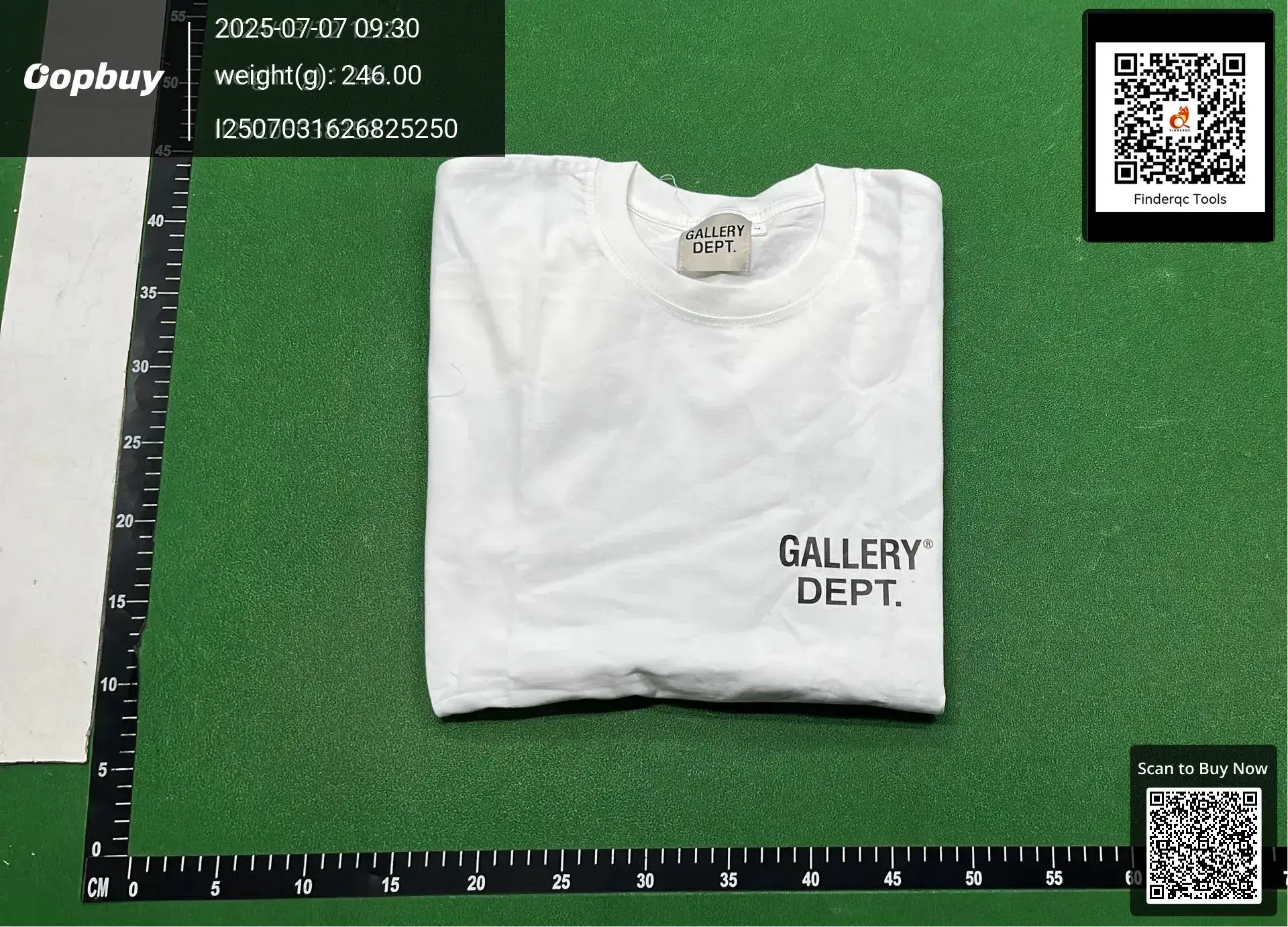 gallery dept printed short sleeve American fashion brand retro distressed vintage high street loose round neck T-shirt for men