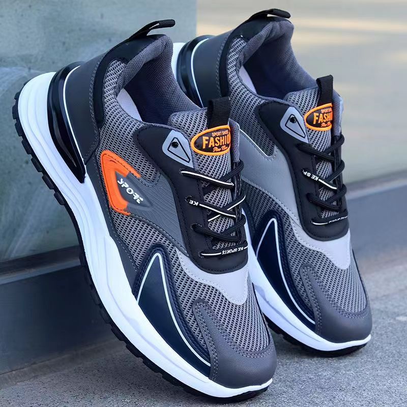 Men's Shoes, Spring and Summer Breathable Mesh Sports Shoes, Casual Shoes, Men's Soft-Soled Running Shoes, Dy Dropshipping High-Top Jogging Shoes