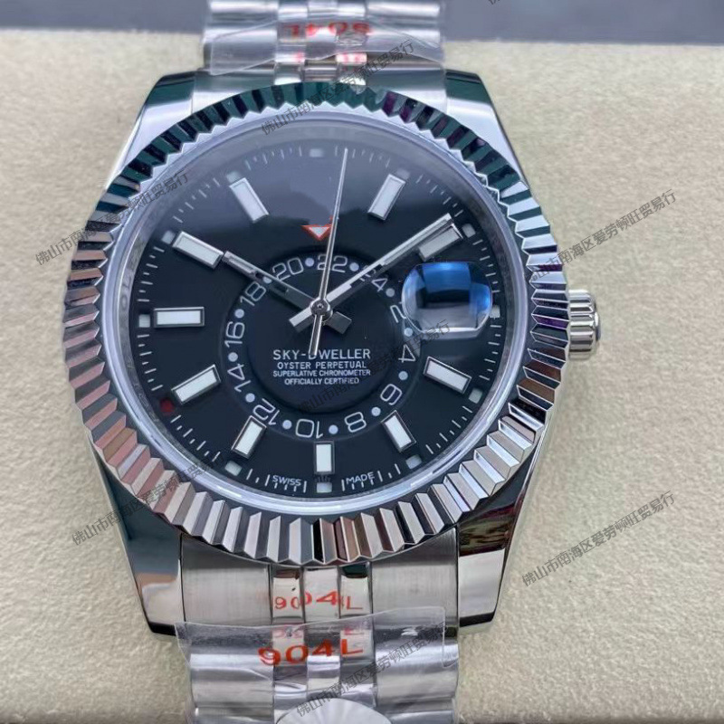 Laojia Skywalker Series Navigator Five-Bead Dual Time Zone Fully Automatic Mechanical Classic Men's Casual Watch Foto QC de 1688 na Qualit.ly