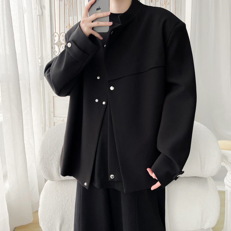 2026 New Men's Jacket Suit Coat Fashion Personality Stylish New Chinese Style Small Suit Men's Trendy Jacket Top