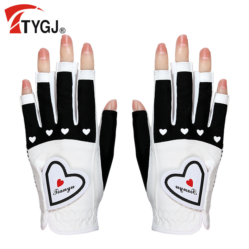 Manufacturers wholesale Golf Gloves Ladies Open finger touch screen sports gloves summer non-slip Palm Gloves