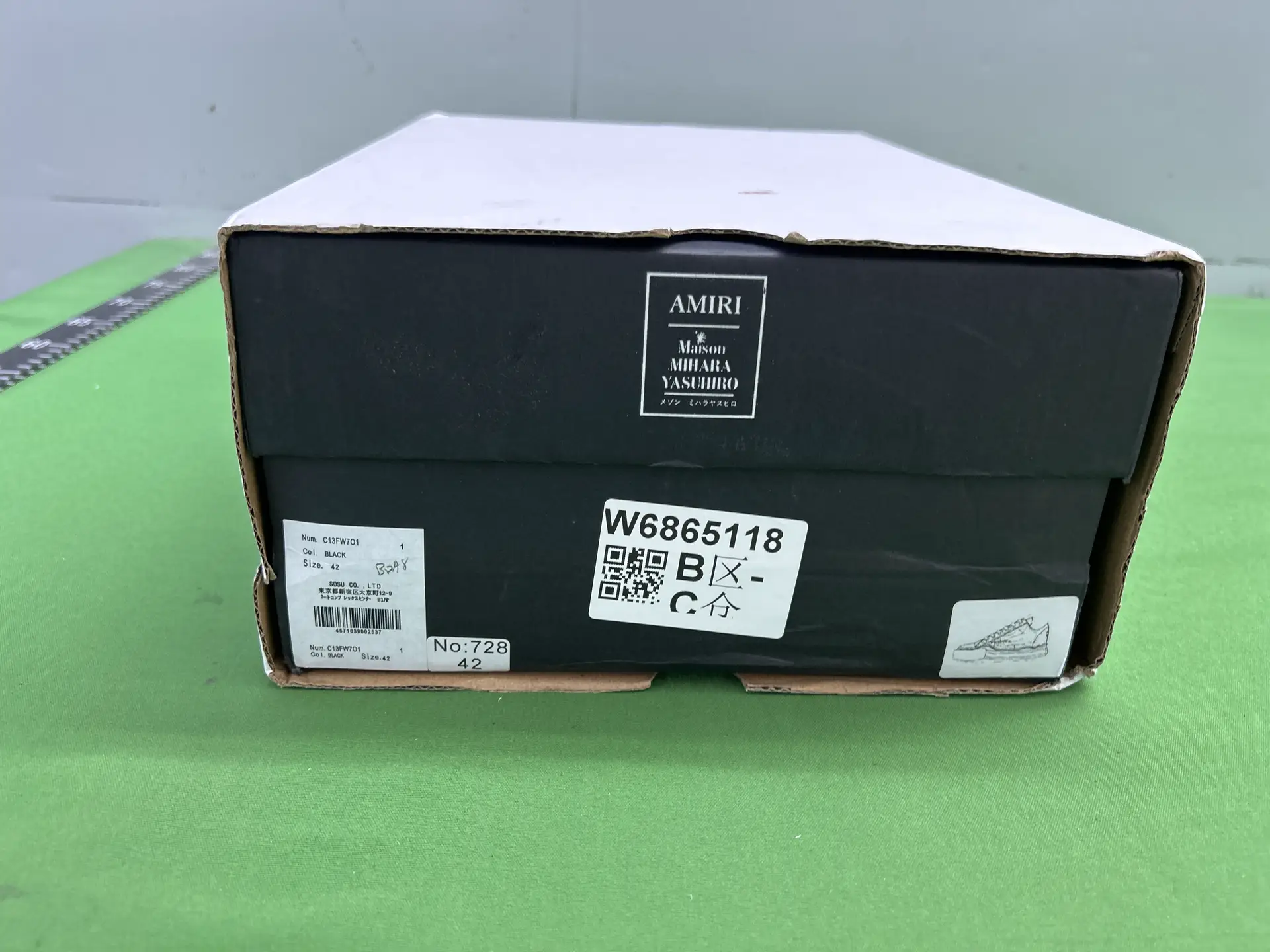Maison Mihara Yasuhiro Original Sole Low Top Sneaker Black