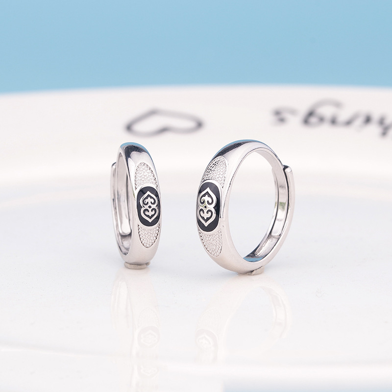 New Ethnic Style Retro Ring Men's and Women's Mongolian Elements National Tide Personality Couple's Ring Ring for Students and BFF