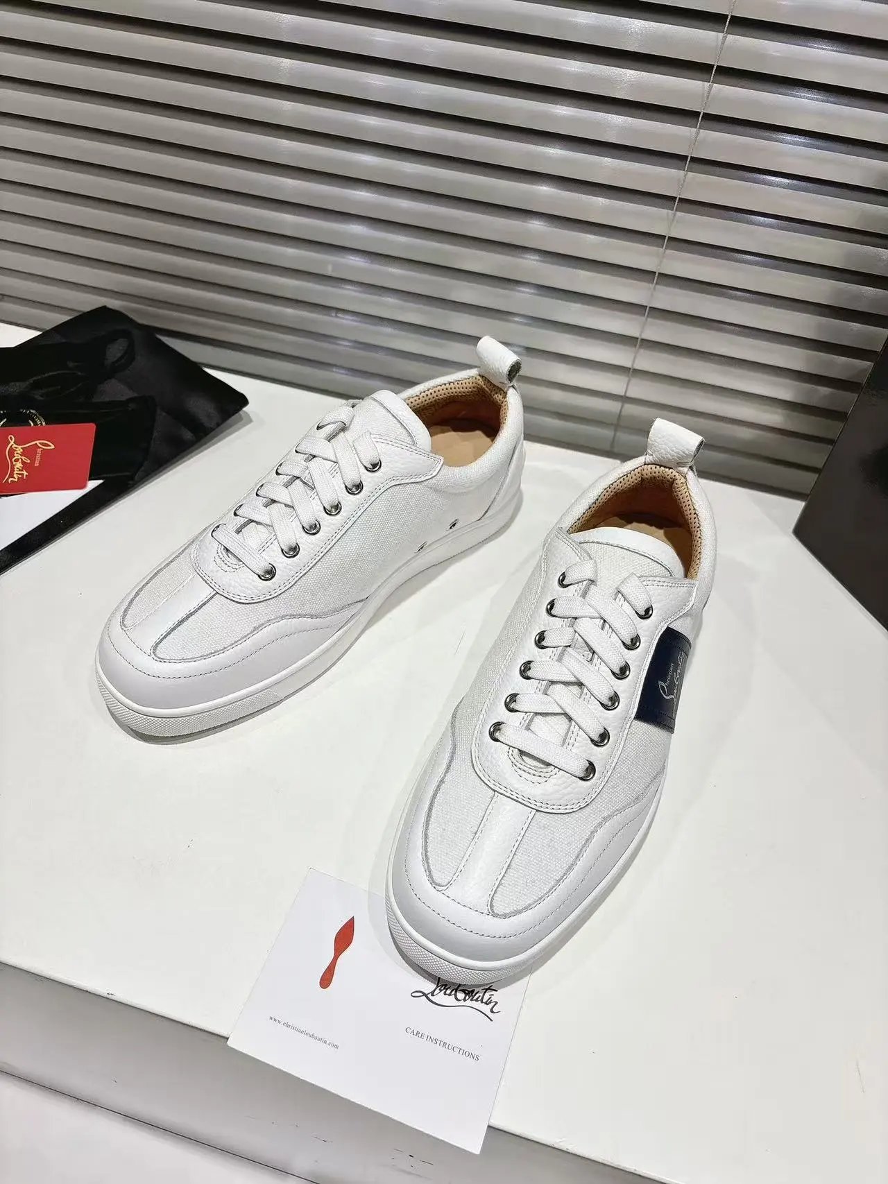 C-Fashion white shoes with red soles-S (customized styles are not refundable)-RR