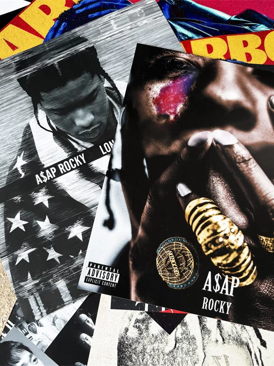 A$Ap Rocky Poster Album Cover Rocky Rap Hip-Hop Bar Wall Sticker Picture Decoration Hanging Painting