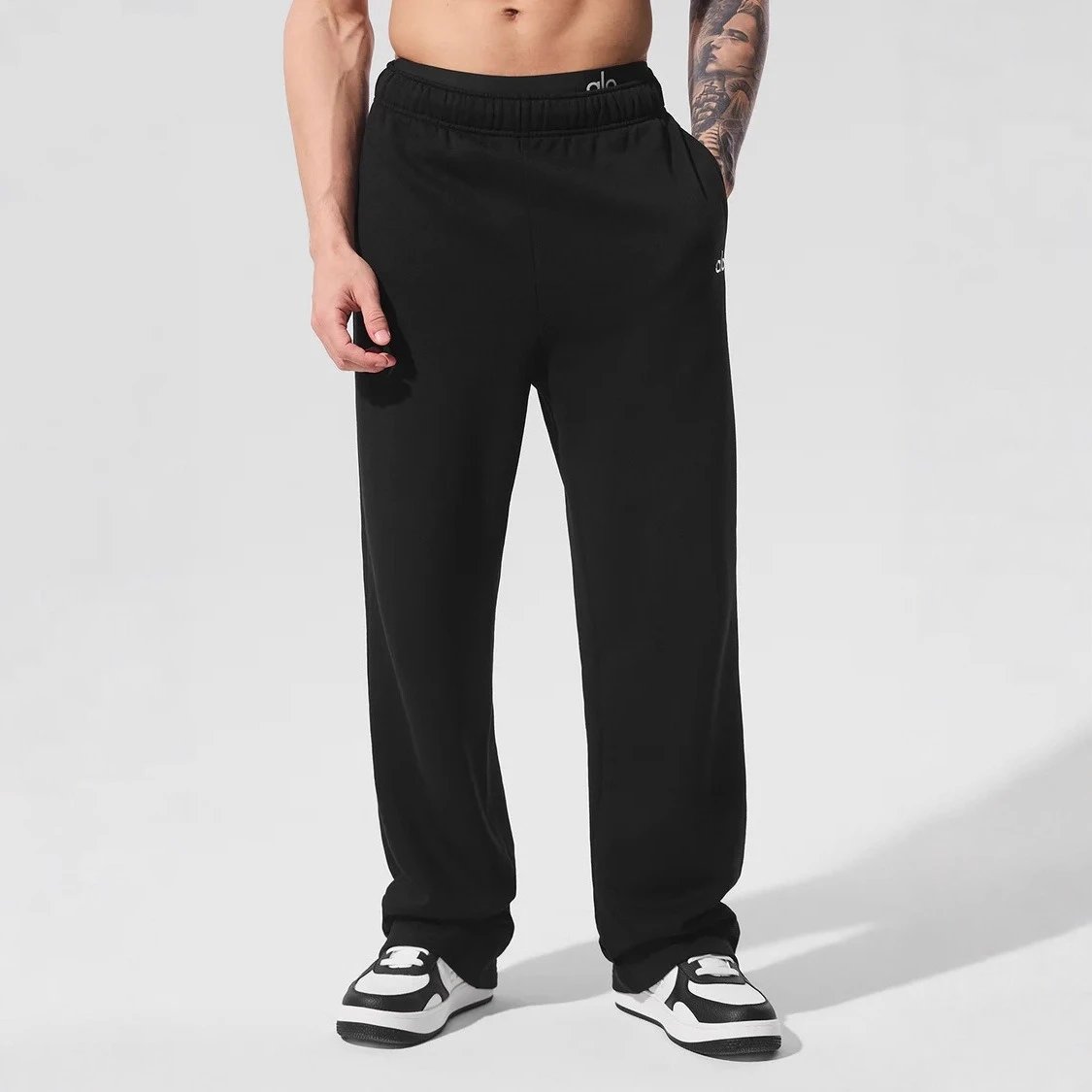 Al Yoga 3D Signage Joggers Fleece Lined Sweatpants Windproof