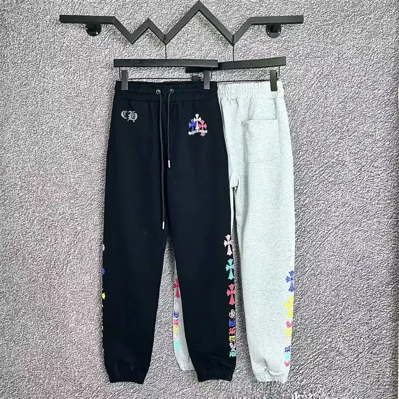 3D embroidered cross casual pants sweatshirt