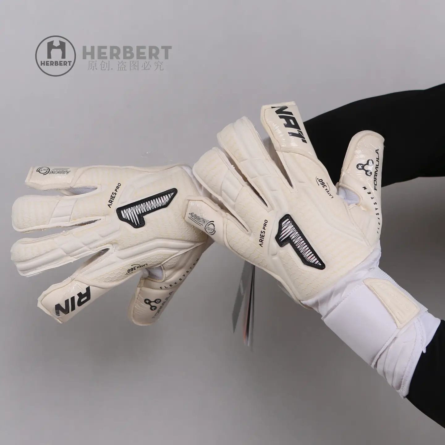 Rinat Aries Nemesis Pro German Axg Latex White Professional Game Goalkeeper Gloves