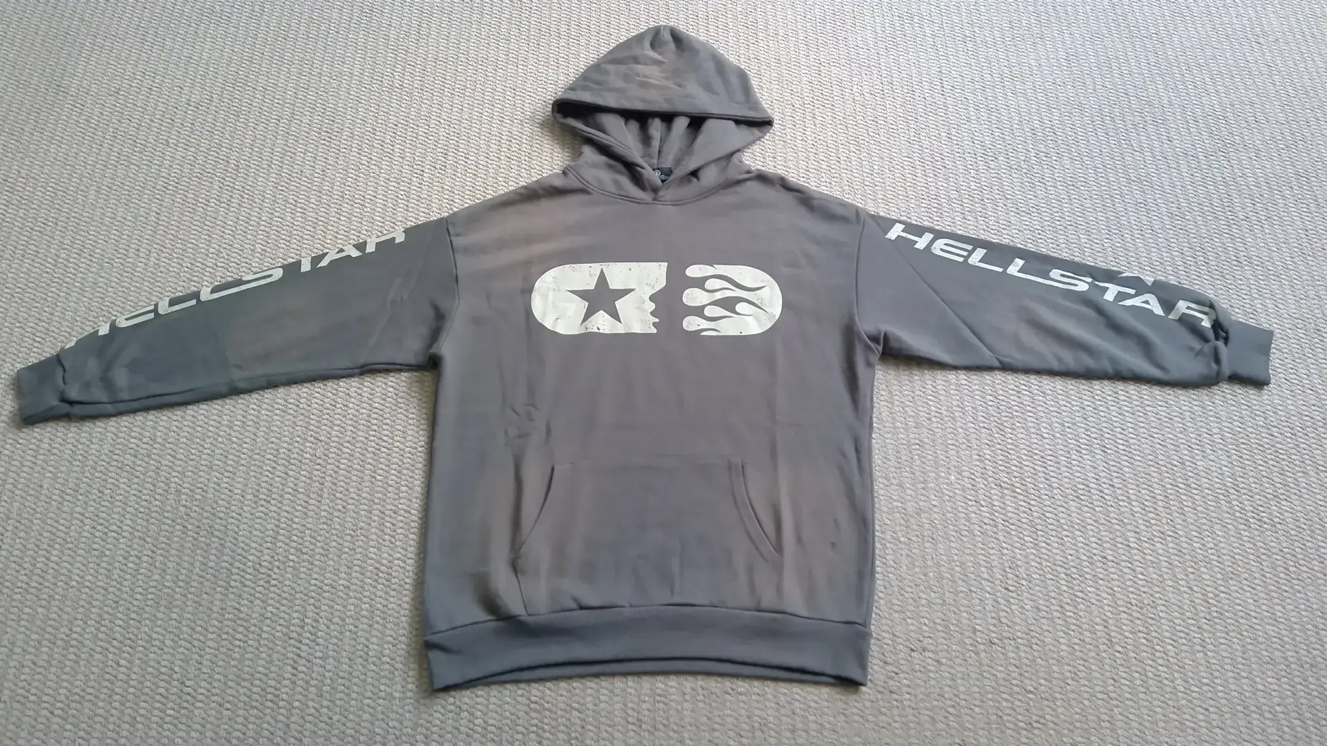 2024 Autumn Hell New European and American Trendy Brand Washed and Distressed Hoodies for Men and Women Teenagers Couple Wear Sweatshirts