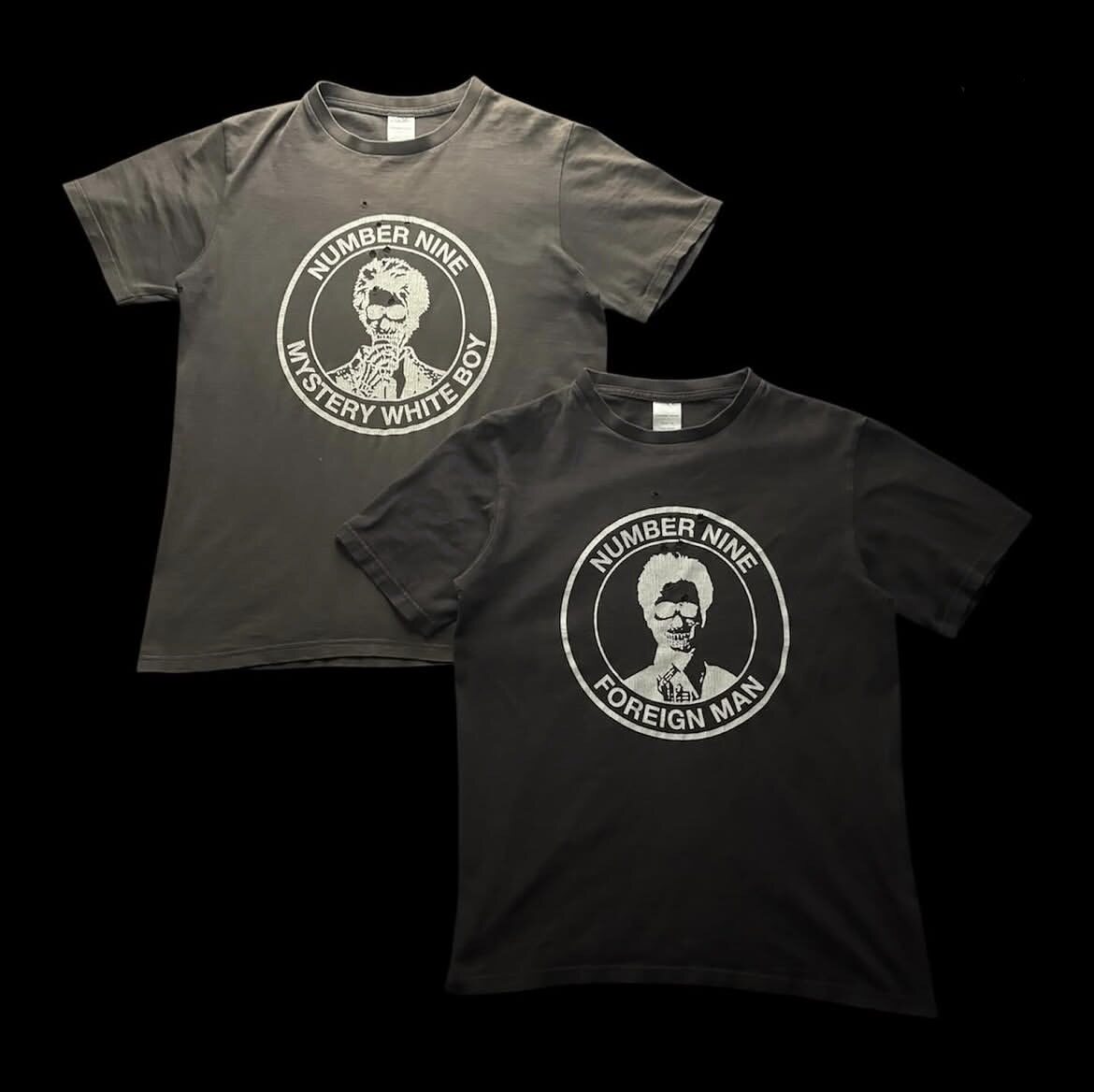 【Different from Regular Currency】Number (N)Ine Style Ss01''Foreign Man'' Tee Portrait Skull T-Shirt Foto QC de TAOBAO na Qualit.ly