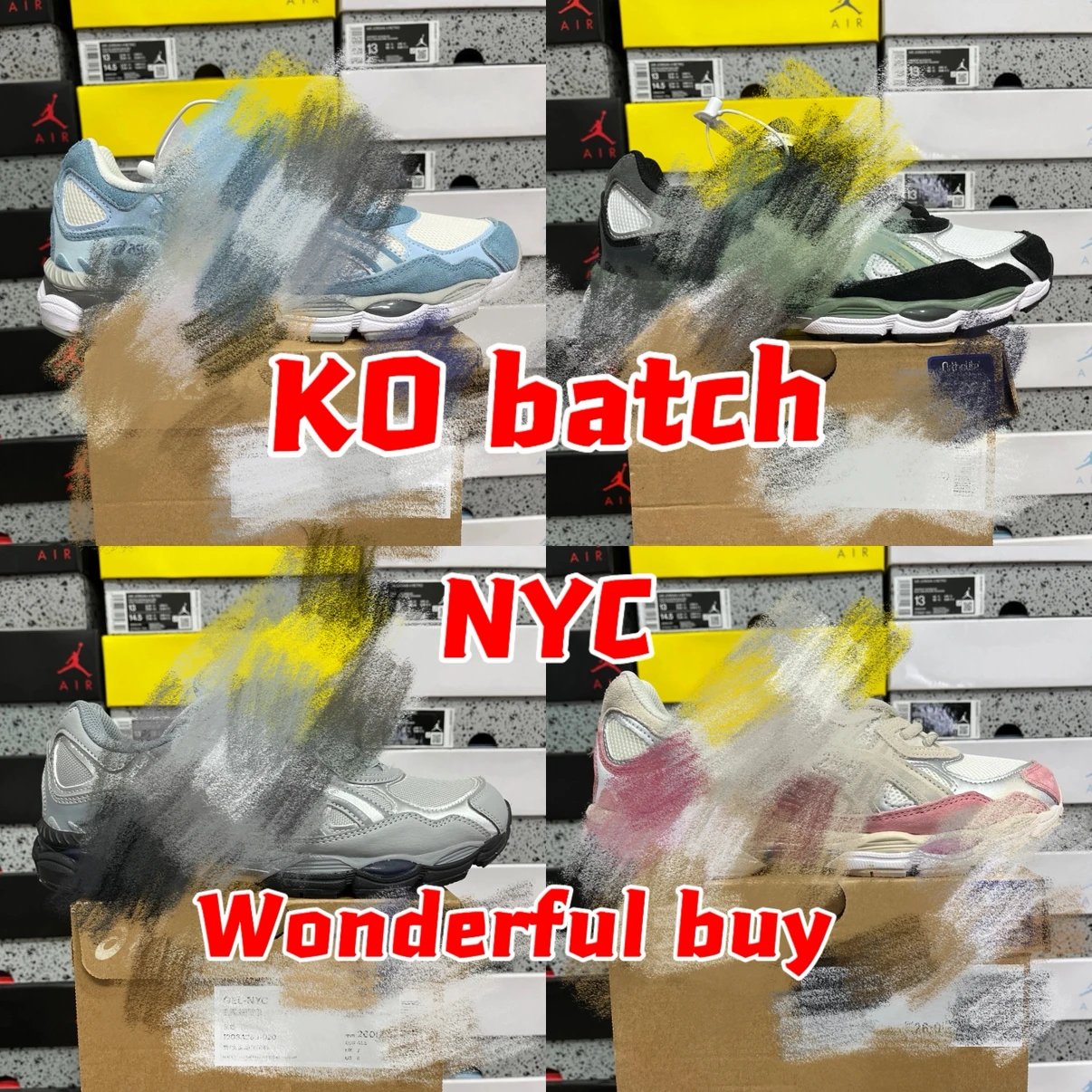 【KO 版本】link1 Gel-NYC   运动休闲透气专业跑鞋