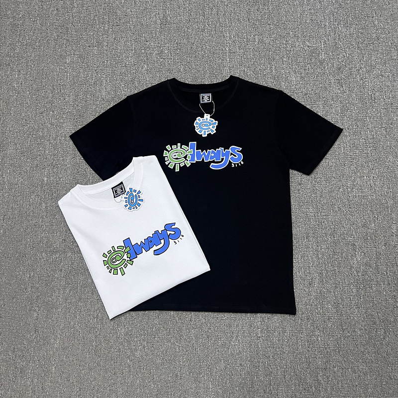 Summer 2024 ADWYSD sun roll short sleeve American casual T-shirt alwaysdowhatyoushoulddo tide