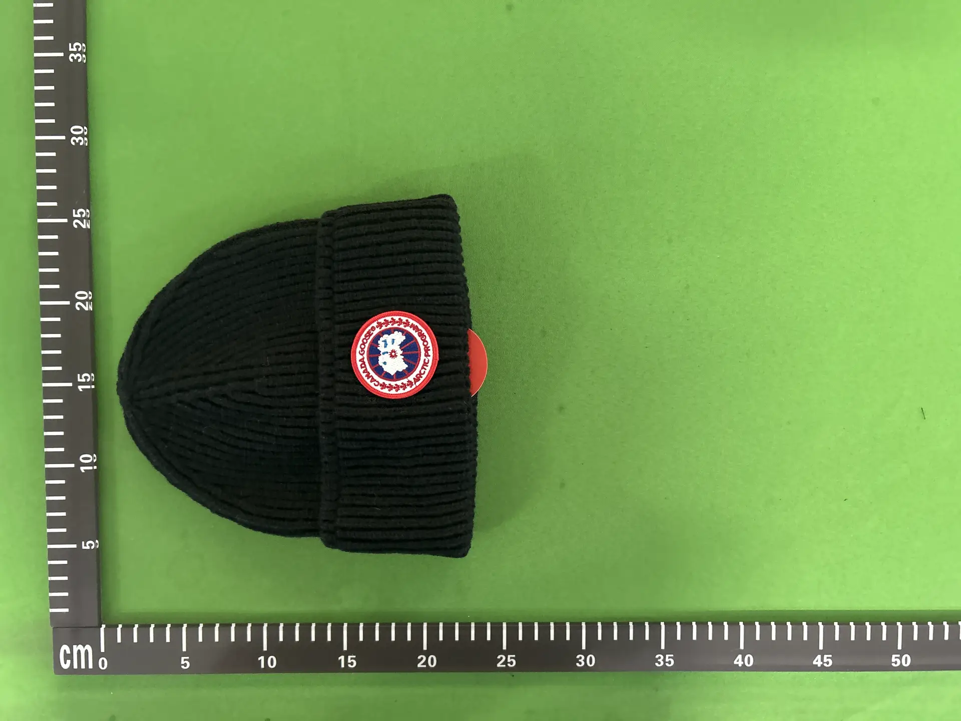 Canada Goose Black Ribbed Beanie