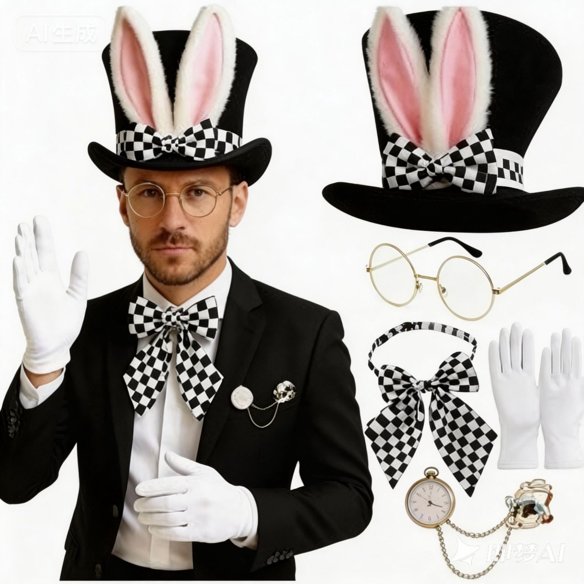 Easter Cosplay Easter Hat Props Easter Party Costume Plush Bunny Ears Party Dress-Up