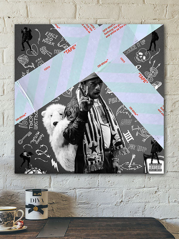 Lil Uzi Vert Poster Album Cover Hip-Hop Rap European and American Star Decorative Hanging Painting Peripheral Wall Sticker Mural