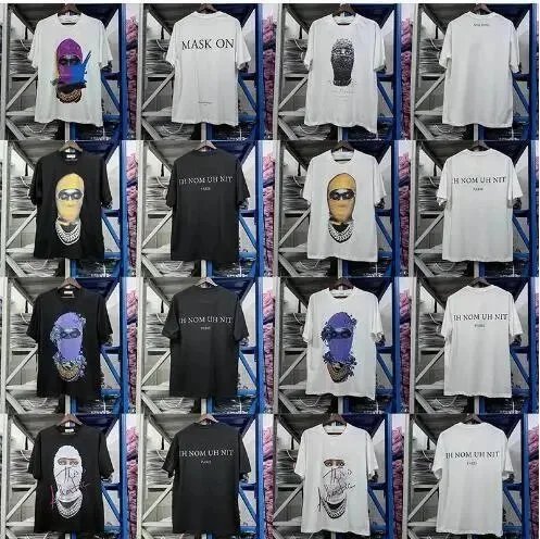 怪奇物语珍珠蒙面男女短袖美式宽松街头T恤     repcnfans.com QC 照片，来自 WEIDIAN Qualit.ly