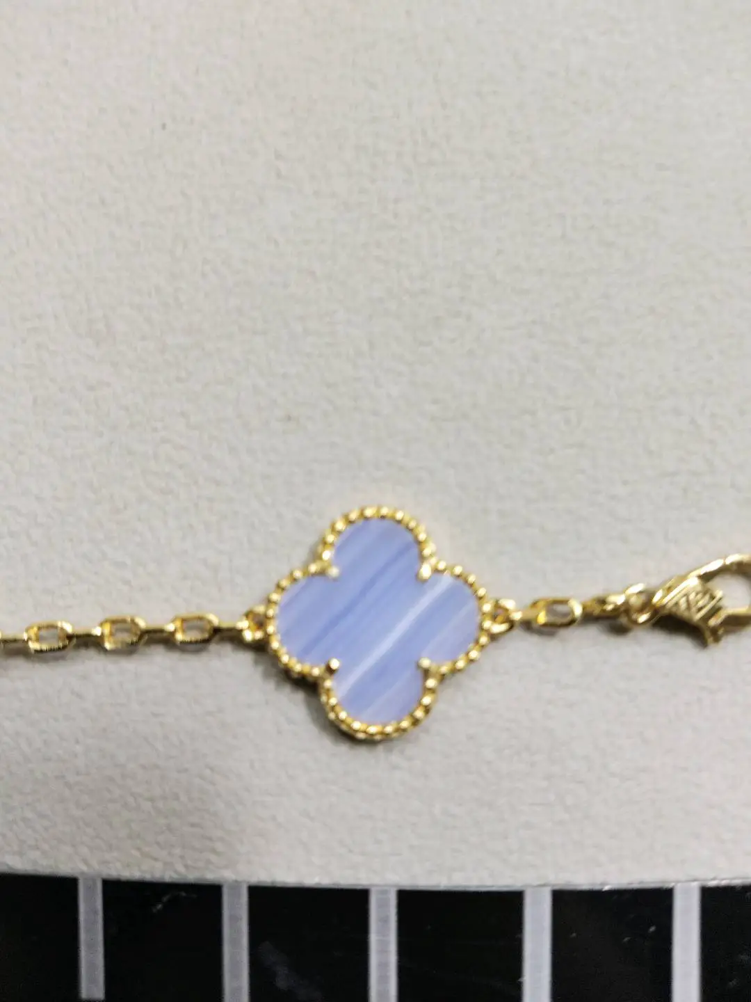 Van Cleef & Arpels Sweet Alhambra Bracelet Blue Agate