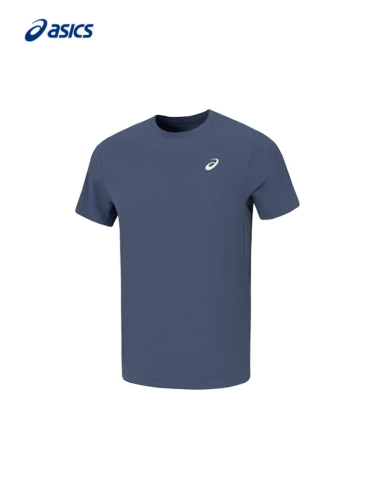 Asics New arrival Men's Anti-Uv Running Short-Sleeved T-Shirt Quick-Drying Breathable pullover Sports Short-Sleeved