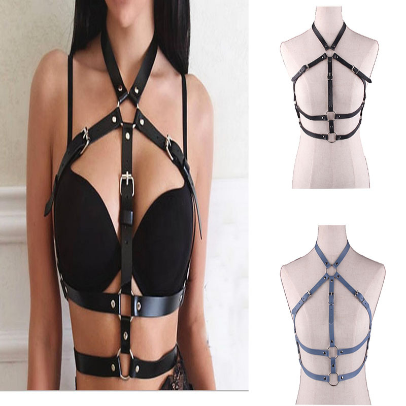 European and American trend chest strap sexy belt performance leather strap sexy belt