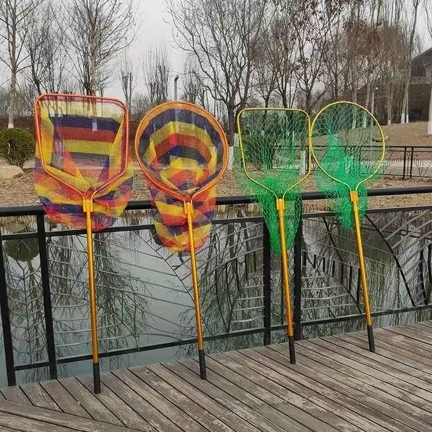 Giant Big Fish Copy Net Reservoir Black Pit Sturgeon Big Black Fish Large Thickened Aluminum Alloy Copy Net Sturgeon Copy Net