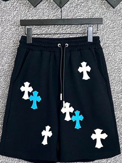 Ch Summer New Correct Version Chrome Hearts Cross Leather Casual Shorts Shorts