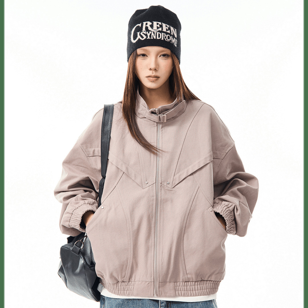 2025 New Arrival cleanfit Collar Workwear American Style Retro Jacket Coat Men and Women Spring Loose Casual Top