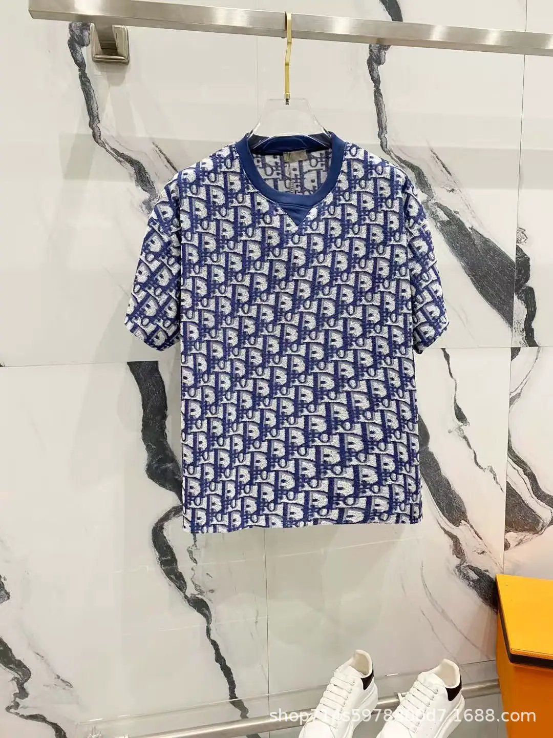 Correct Version of D Dijia 2024 Summer New Classic Logo Embroider Casual Loose Short-Sleeved T-Shirt for Export