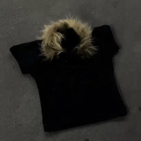 Retro Dark Style Men's and Women's Autumn Fur Collar Design Coat