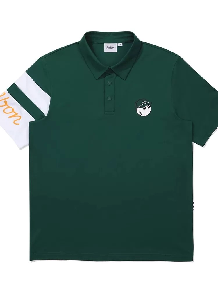 Korean Golf Clothing Men's Short-Sleeved Breathable Quick-Drying Lapel Polo Outdoor Leisure Sports Golf T-Shirt Foto QC de TAOBAO na Qualit.ly
