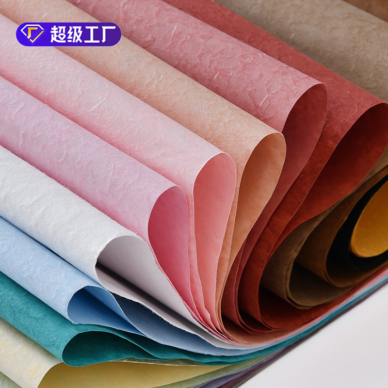 Xiyu Art Paper Wrapping Flower Paper Grass Dyed Frosted Art Paper Waterproof Special Paper Flower Wrapping Paper Wholesale