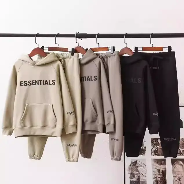 ESSENTIALS children's new fall and winter padded suit boys and girls sweater sweatpants
