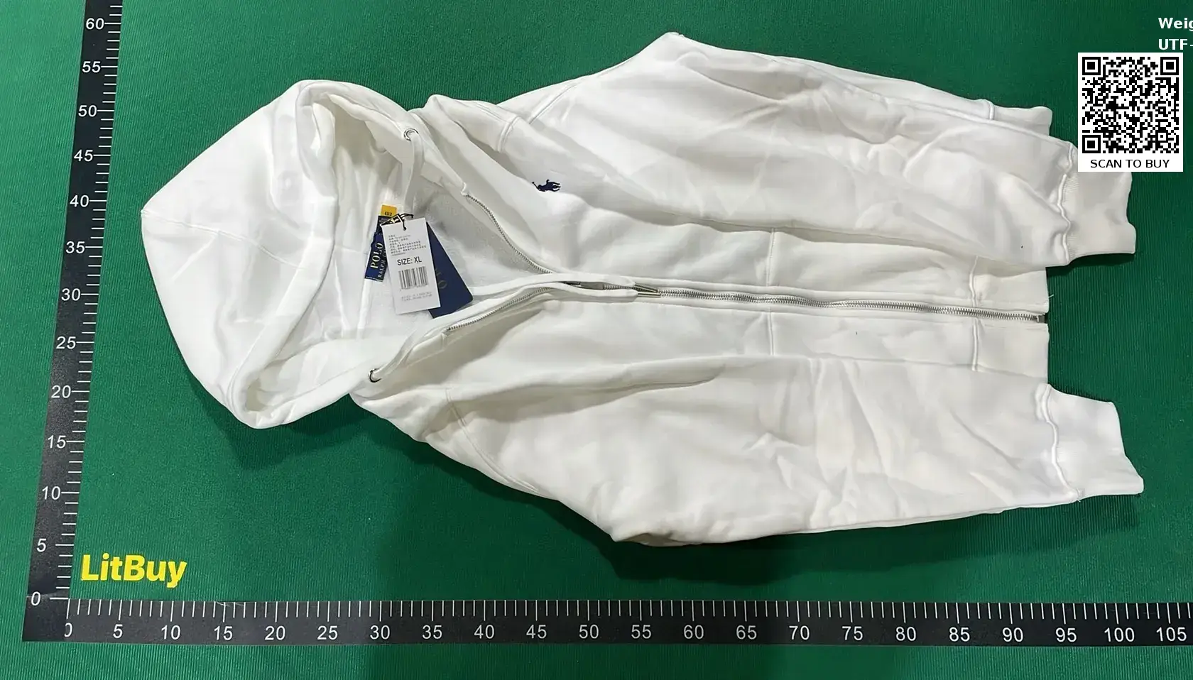 Polo Ralph Lauren Zip Hoodie White
