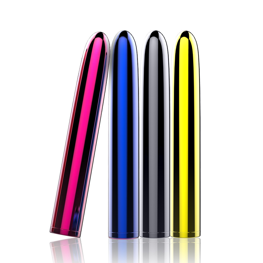Adult products manufacturers wholesale rechargeable electroplating 7 inch vibrator female AV massage vibrator AliExpress
