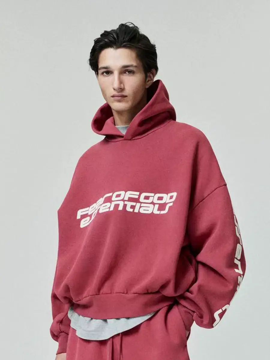 2026 New FOG MIKI ESSENTIALS American Trendy Brand Autumn/Winter Men's Loose Plush Hoodie