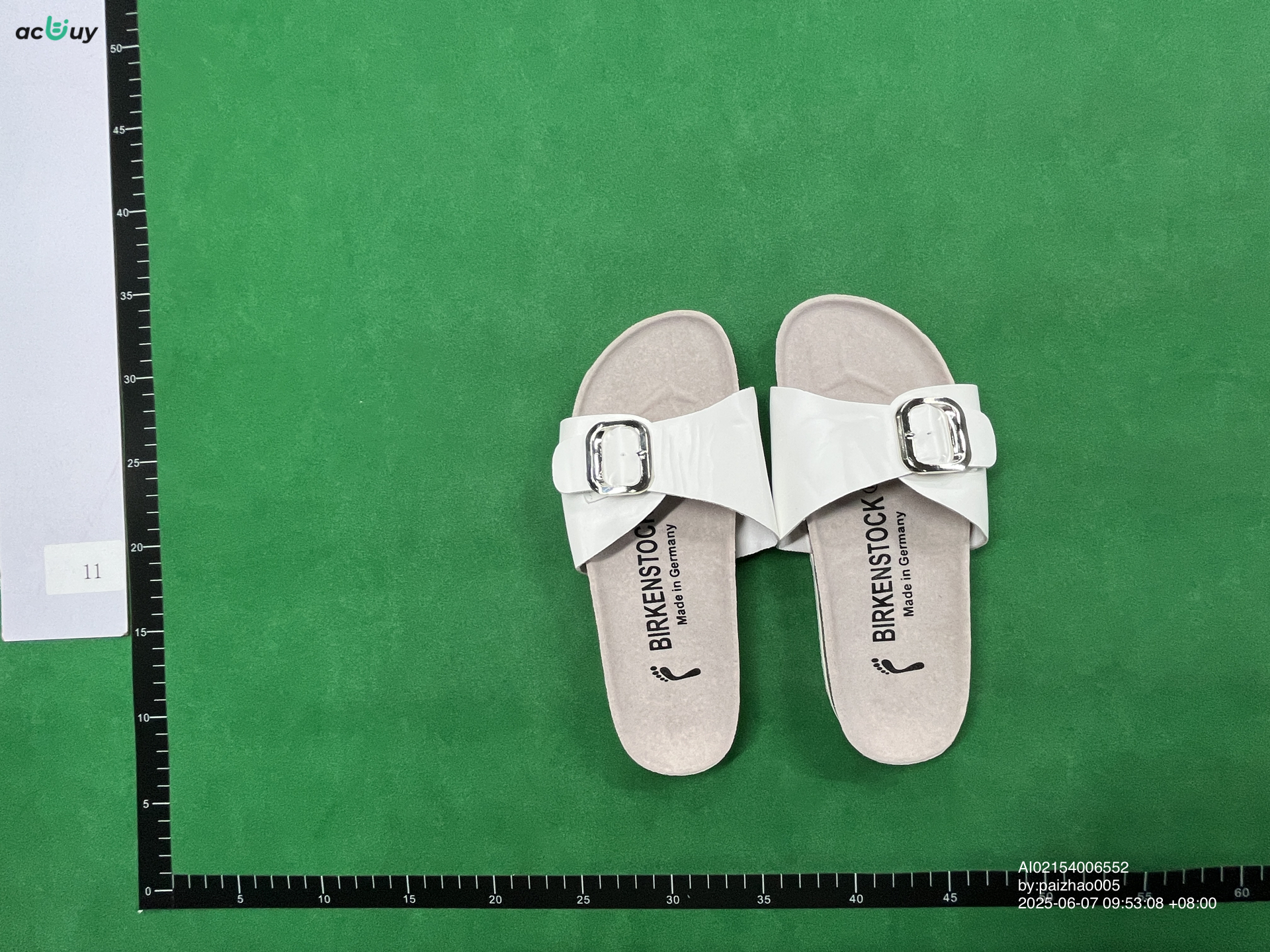 Birkenstock Arizona White Sandals QC