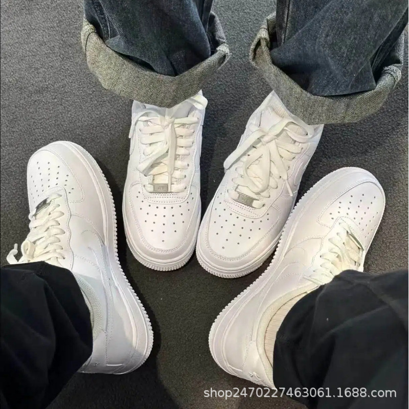 Air Force 1 Sneakers, White Sneakers, Putian Shoes, Pure Original Company-Grade Cross-Border Preferred Men's and Women's Sports Casual Shoes Foto QC de 1688 na Qualit.ly