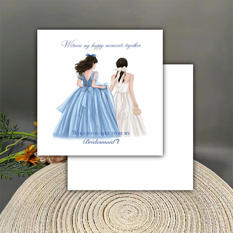 In-Stock Wedding Greeting Cards, Sister and Best Friend Group Cards, Bridesmaid and Groomsman Invitation Cards, Party Favors, Handwritten Thank You Cards