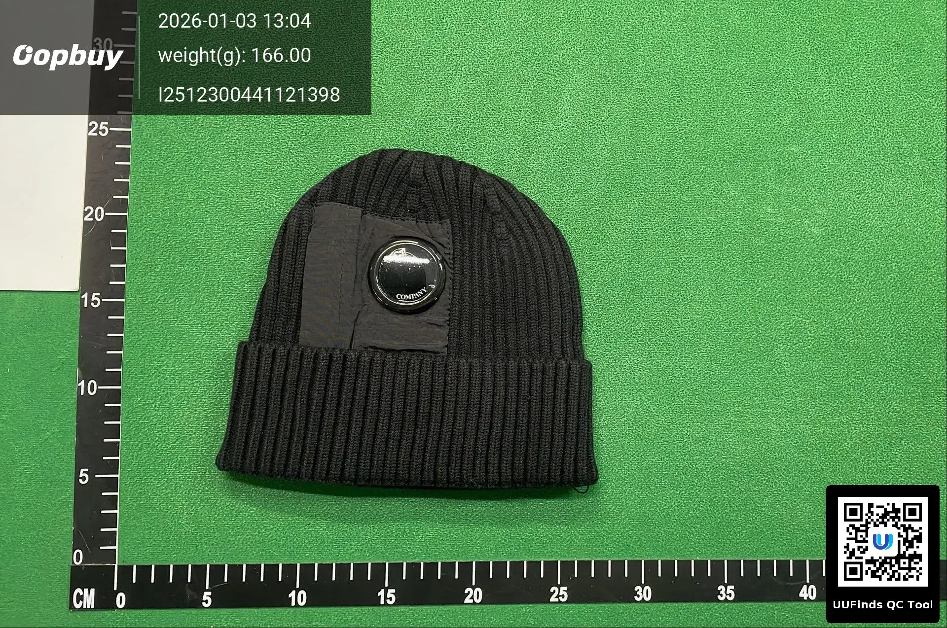 CP Company knitted hat black