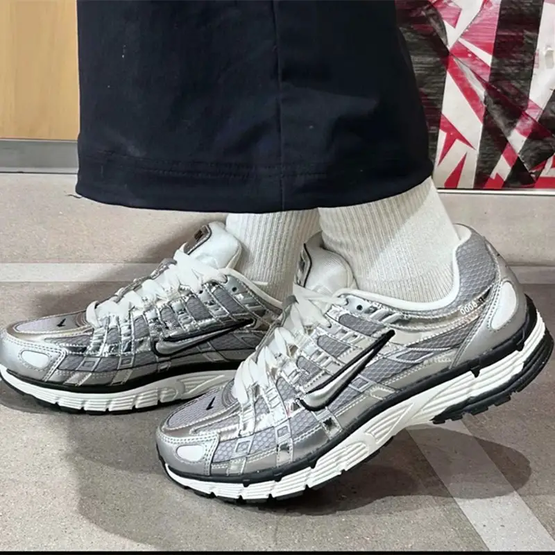 Putian Shoes P6000 Men's Sports Shoes Dad Shoes Mesh Breathable Women's Couple Running Shoes Retro Breathable Shoes