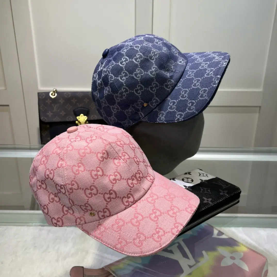 Classic Jacquard Letter Baseball Cap Fashion Duckbill Cap Trendy High-End Sun Protection Hat for Men and Women