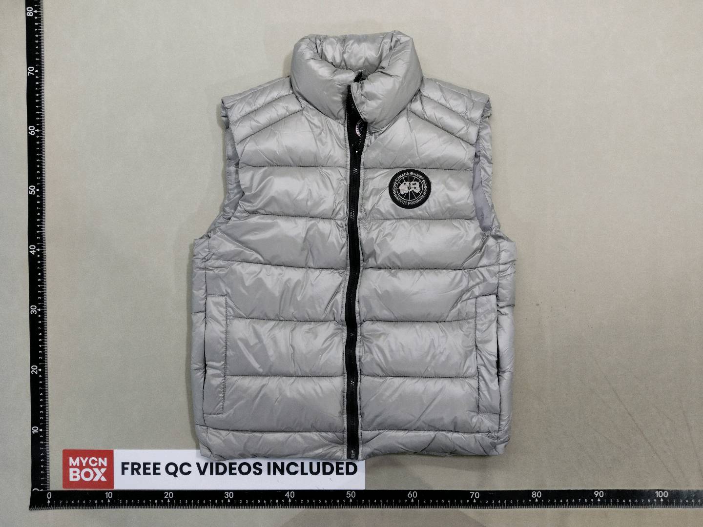 Cross-border supply of big goose vest classic bright cotton-padded jacket vest bread clothing men's and women's comfortable warm cold jacket QC