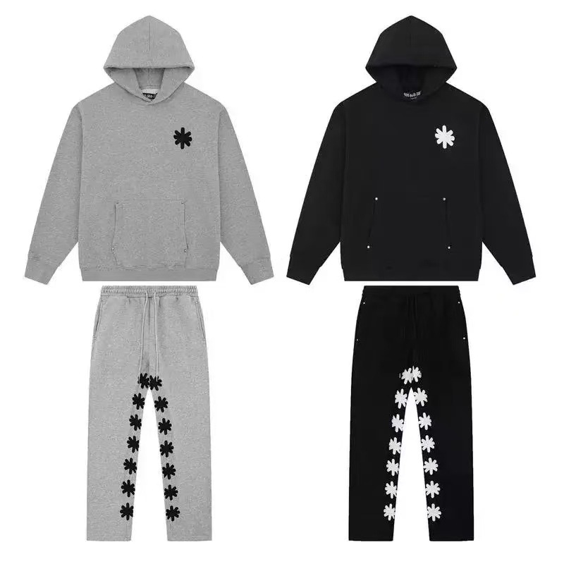 Lostshdws Black Embroidered Sweatpants