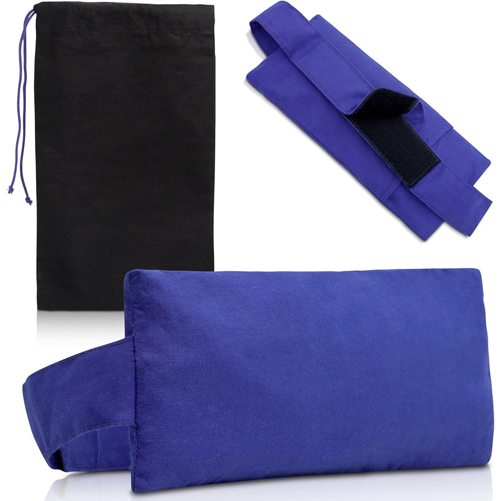 Microwave-Heated Steam Hot Compress Eye Mask, Ice Compress Eye Mask, Flaxseed-Filled Gravity Eye Mask, Light-Blocking Yoga Eye Pillow