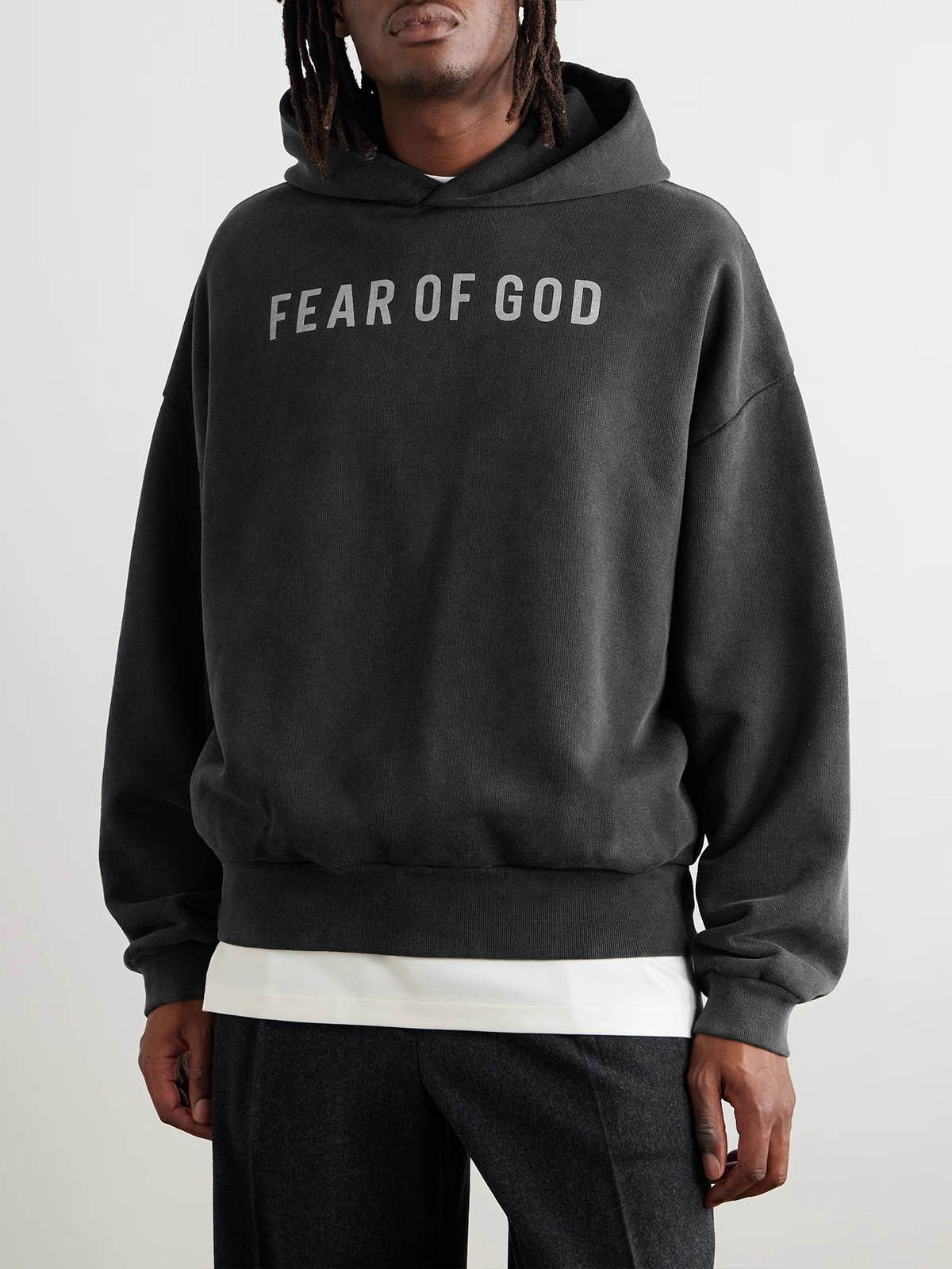 Fog Stack Essentials Niche Mainline Trendy Brand American-Style Pure Cotton Loose-Fitting Unisex Couple Hoodies Sweatshirts